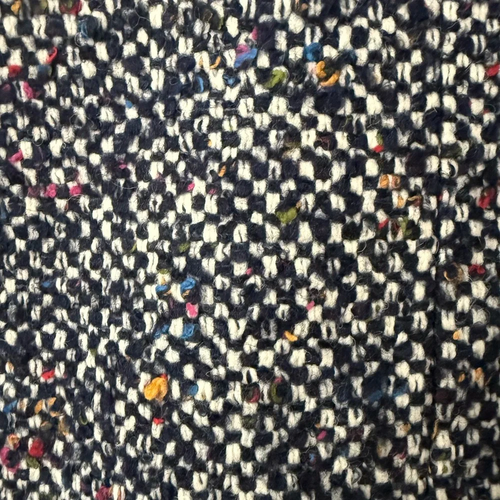 J. Crew Navy Speckled Wool-Blend Pea Coat - Picture 8 of 8
